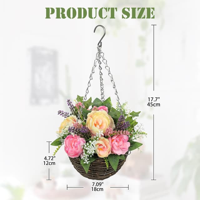 Thumbnail 1 de Arborus Kunstblumen Hängend 45 cm