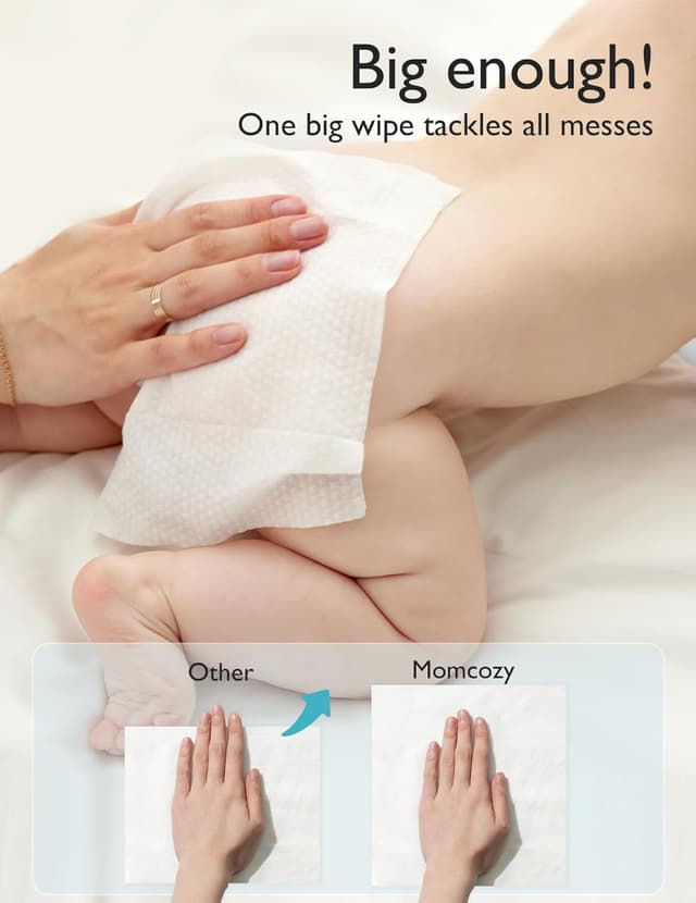 Thumbnail 5 de Momcozy Baby Wipes Extra Large 99% Water, Unscented & Hypoallergenic