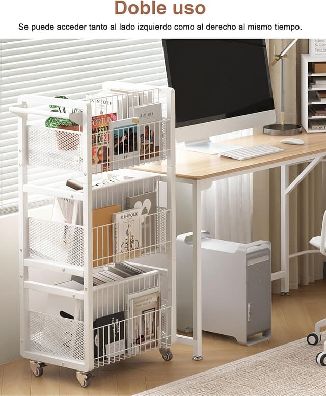 Thumbnail 5 de Ornestia Librero 3 niveles con ruedas 50 kg