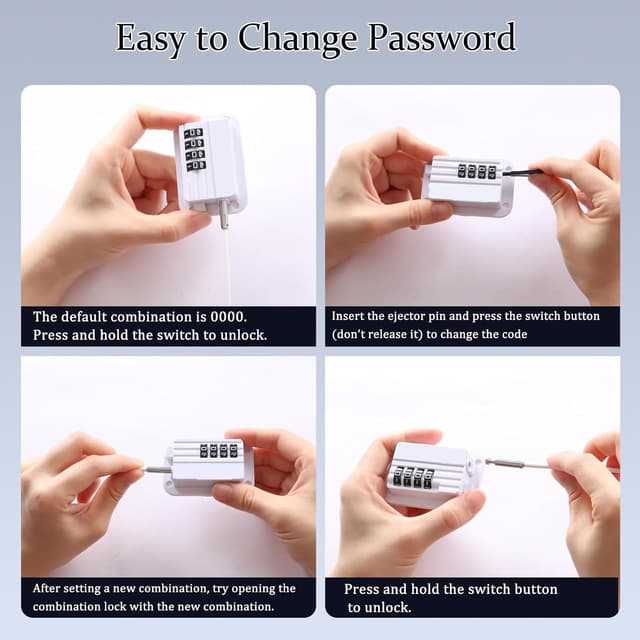 Detalle de WILNIRY Kombinationsschloss Kühlschrank 0000