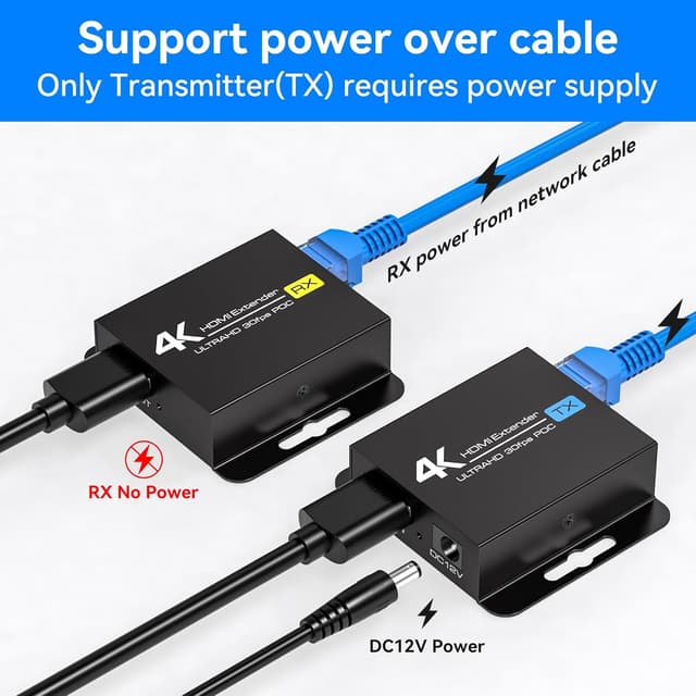 Detalle de VEDINDUST 4K HDMI extender 4K30Hz