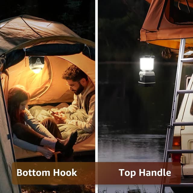 Thumbnail 6 de Lepro Lampe de Camping LED 1000 lm, lanterne étanche IPX4 à piles avec luminosité réglable et 4 modes