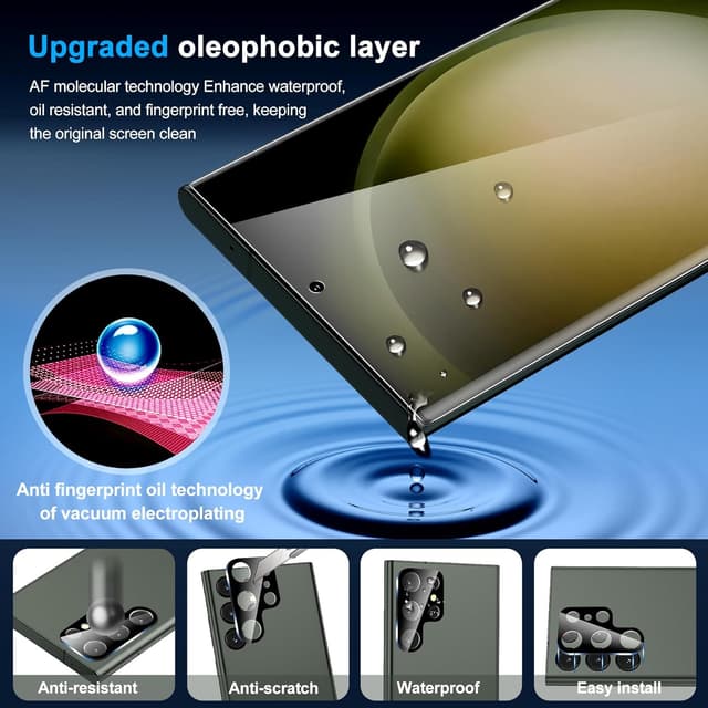 Thumbnail 4 de Arshek Galaxy S23 Ultra Privacy Screen Protector 4-Pack