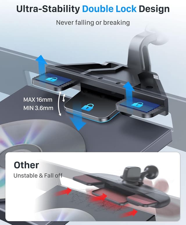 Thumbnail 3 de YOSH mag‑Safe Soporte Coche para iPhone 16/15/14/13/12