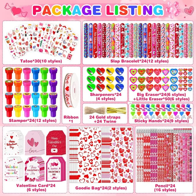 Thumbnail 1 de CZWZ 272Pcs Giant Lollipop Valentine Gifts 🎉