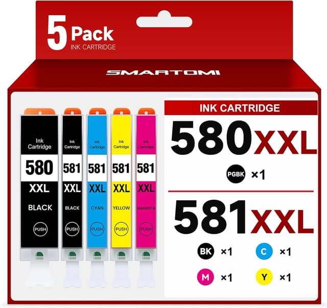 Thumbnail 6 de PGI-580 CLI-581 XXL 10er-Pack kompatible Druckerpatronen