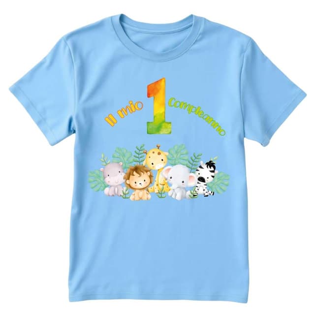 Imagen de T-shirt cotone compleanno jungle safari 3-4 anni en OfertitasTOP