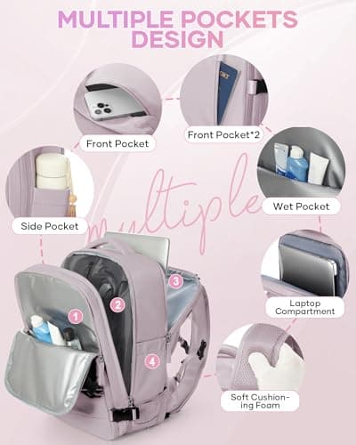 Thumbnail 7 de SZLX Mochila de vacío para equipaje de mano (cabina) con bomba y compresión, tamaño Ryanair