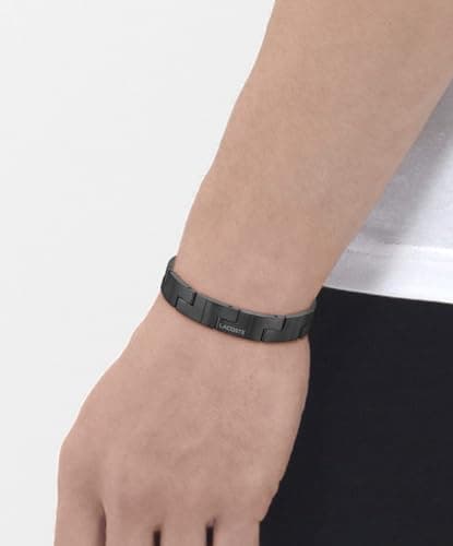 Detalle de Lacoste 2040222 Brazalete de eslabón negro