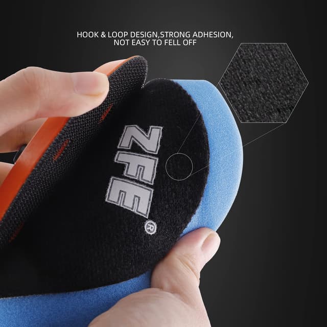 Detalle de ZFE 7-Piece 6 in (150mm) Buffing & Polishing Pads Kit for RO/DA/GA Polishers