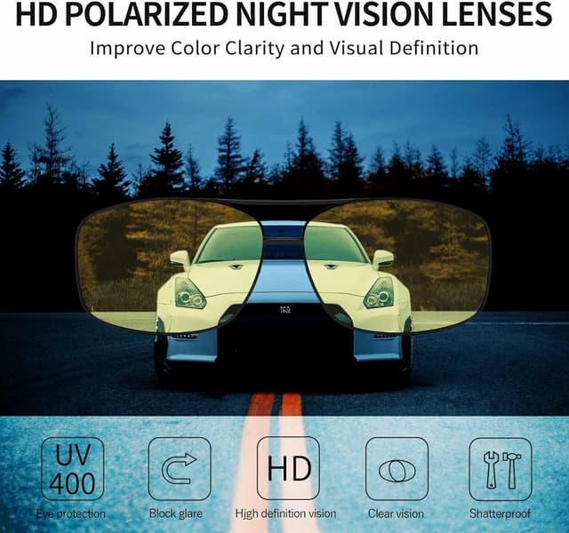 Thumbnail 1 de SUNGAIT Lightweight Rectangular Polarised Sunglasses UV400