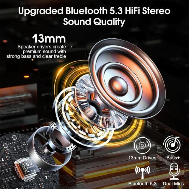 Thumbnail 2 de Bluetooth Headset V5.3 20Hrs Talk