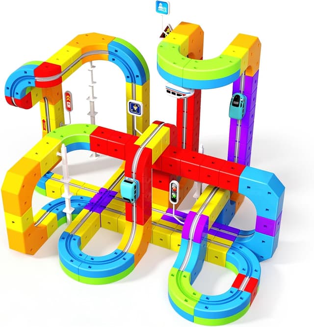 Imagen de Electric Train Set 110PCS 3D Racing Track en OfertitasTOP