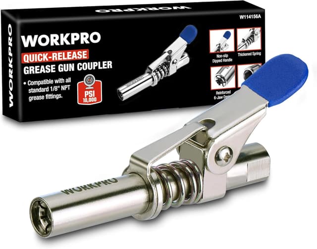 Detalle de WORKPRO Coupleur pistolet à graisse 10000 PSI