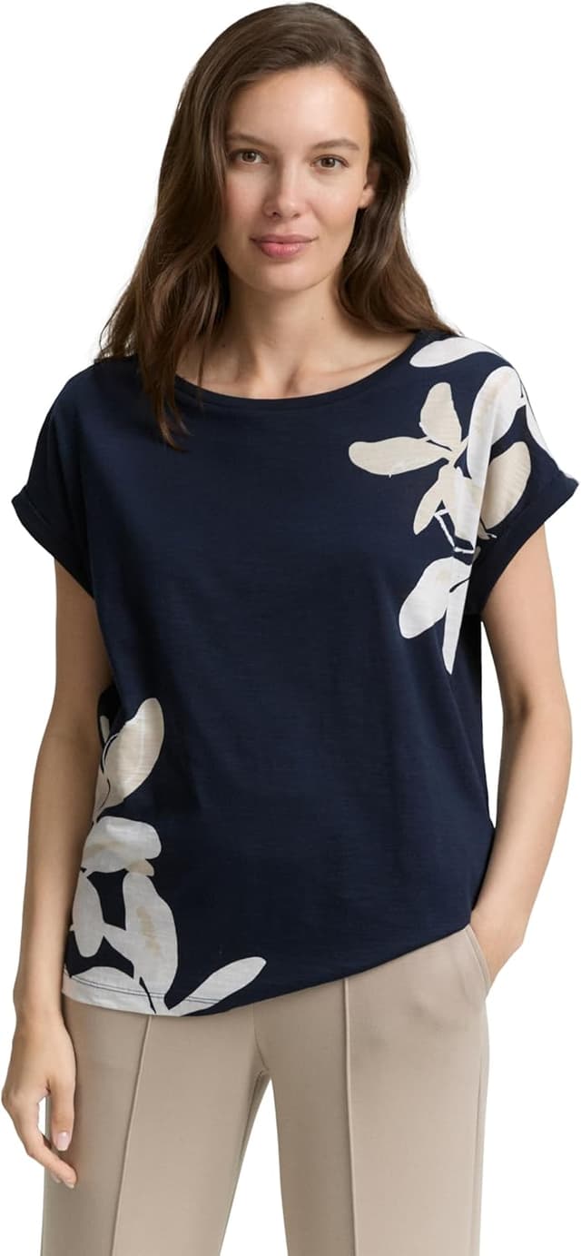 Detalle de Tom Tailor 1048011 T-Shirt da donna a maniche corte