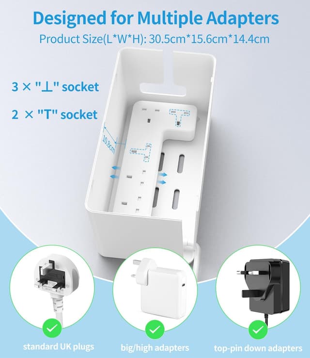 Detalle 2 de FDTEK Extension Lead 5‑Way with 4 USB