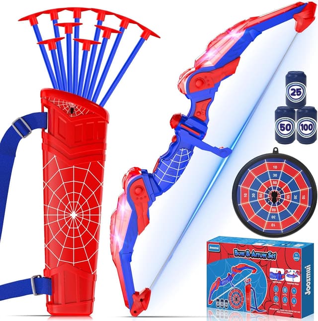 Detalle 2 de Joozmui Bow and Arrow Set with LED 10 Arrows