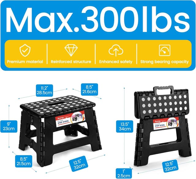 Thumbnail 3 de ACSTEP 9in Folding Step Stool