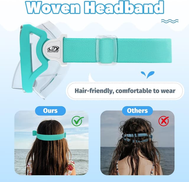 Detalle de Kinder-Taucherbrille Findway 4-16 Jahre