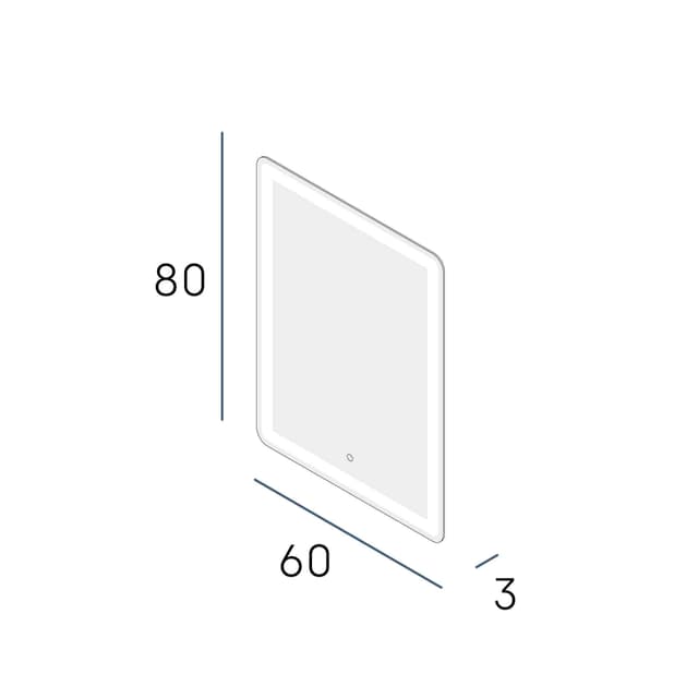 Thumbnail 2 de Manillons Torrent Ondra PLUS — espejo de baño LED perimetral 60 cm