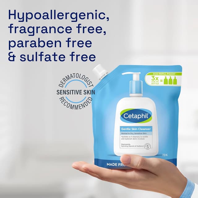 Thumbnail 5 de Cetaphil Gentle Skin Cleanser 710ml refill pouch