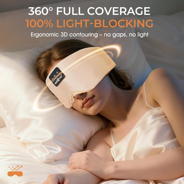 Detalle de MUSICOZY Silk Sleep Mask Headphones 14H