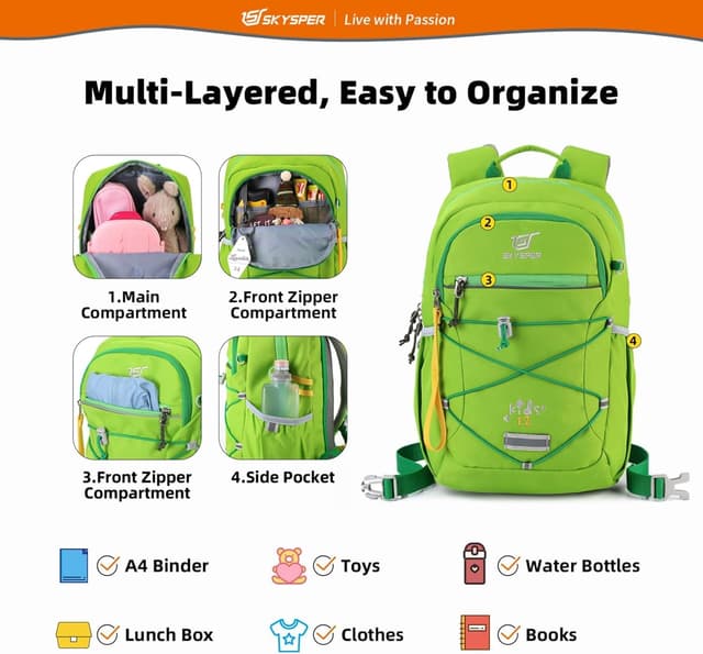 Detalle 2 de Kinder-Wanderrucksack SKYSPER 3-8 Jahre