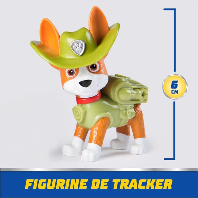 Thumbnail 6 de Paw Patrol Pat Patrouille Véhicule figurine Tracker Jungle Cruiser (voiture à collectionner, plastique recyclé)