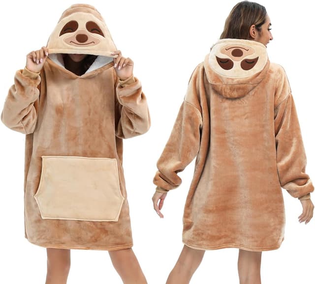 Thumbnail 6 de LATH.PIN plaid à capuche panda chaud