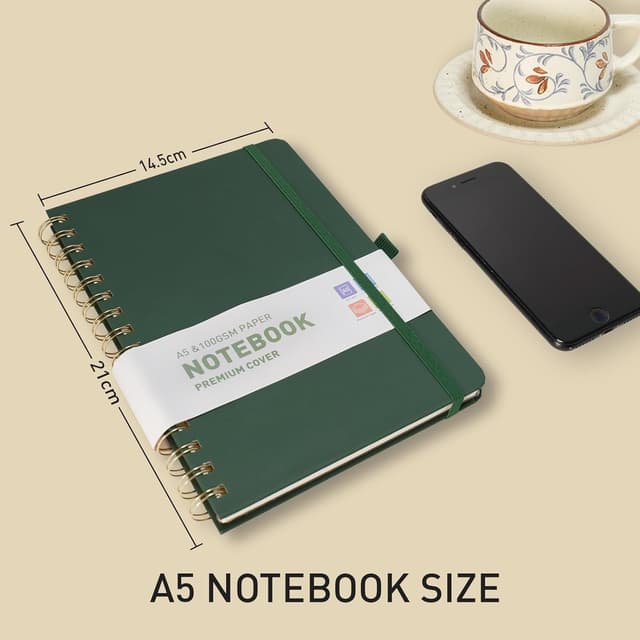 Thumbnail 5 de PYNEX Notizbuch A5 kariert – 140 Blatt 📓