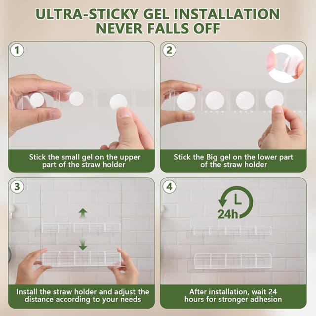 Detalle 2 de Malldii 9.5” Acrylic Straw Holder