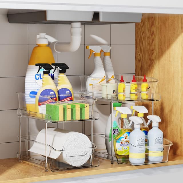 Thumbnail 5 de Delamu 2-Tier Under Sink Organizers, 2-Pack ⚙