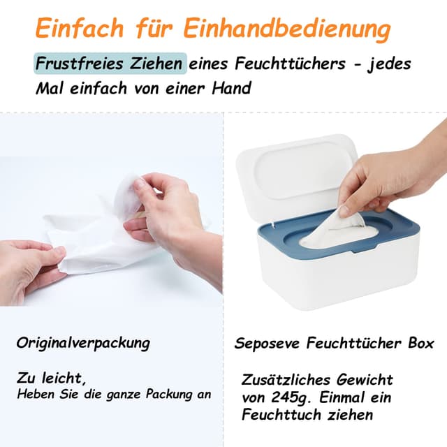 Thumbnail 3 de Seposeve Feuchttuchspender für Baby & Erwachsene – Nachfüllbox 💧