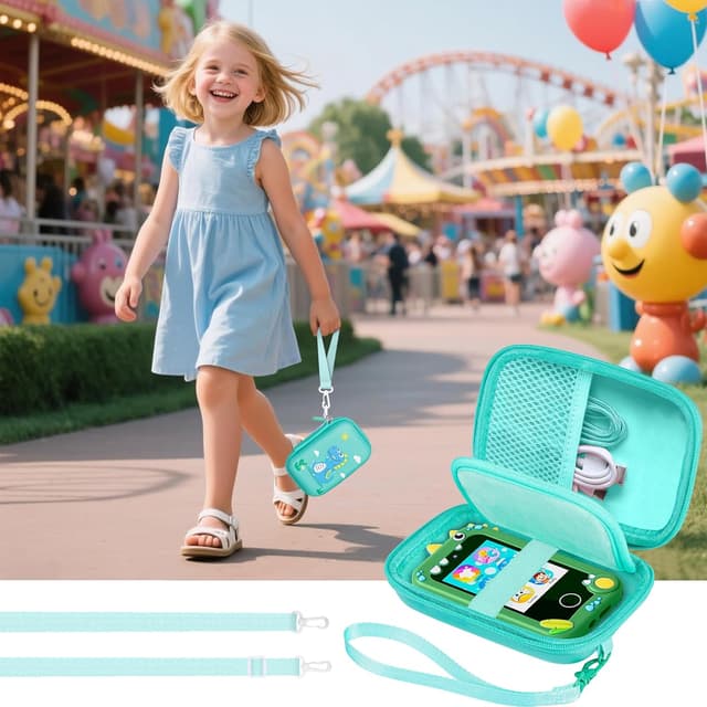 Thumbnail 6 de Leayjeen Kids Smart Phone Bag (EVA) with Strap and Handle – Green (Bag Only)