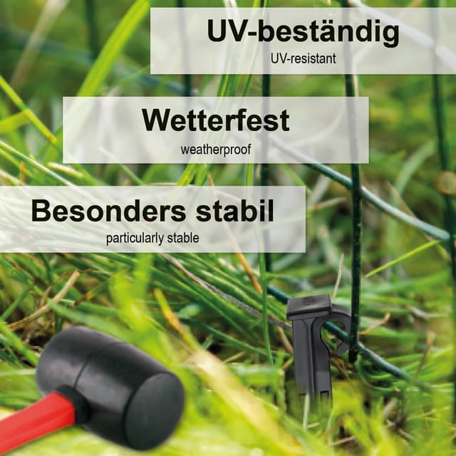 Detalle de Set com-four® 36 chiodi da terra in plastica per ancoraggio esterni