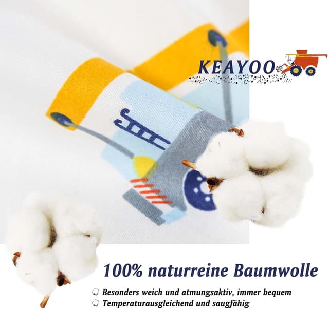 Detalle 2 de KEAYOO Kinderbettwäsche 100x135 mit Reißverschluss