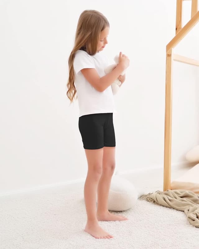 Detalle de Auranso Girls Bike Shorts (Cartwheel) Breathable, Non-See-Through Dance Shorts for Kids