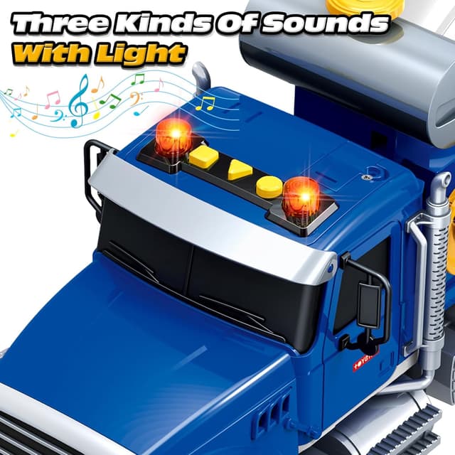 Detalle de SpringFlower Toddler Mixer Truck Toy with Lights & Sounds (Large, Stir Function) for Ages 3–8