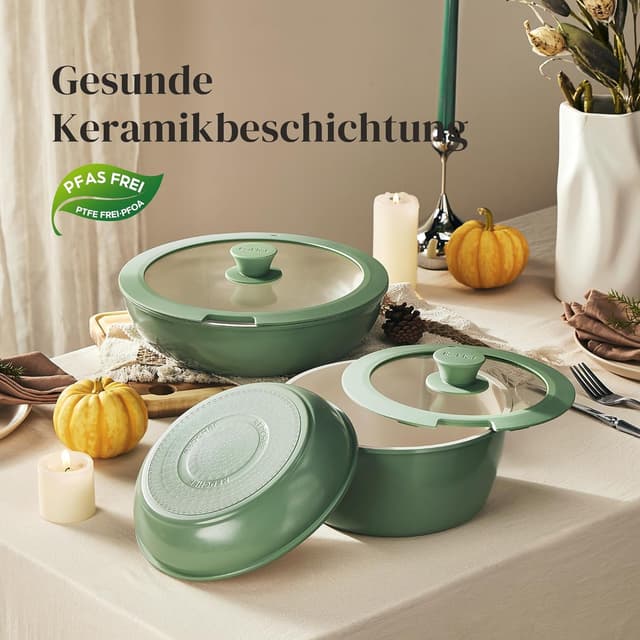 Detalle 1 de Redchef Pfannenset Topfset 16-teilig