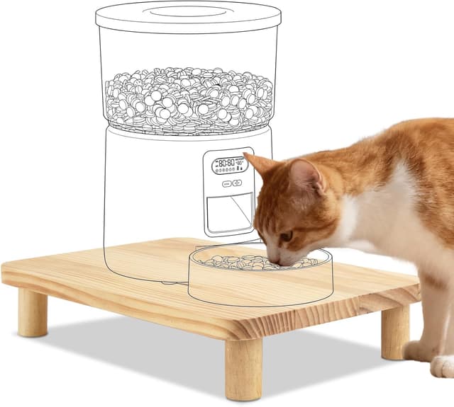 Detalle de SZEE Erhöhter Stand Futterautomat Katze