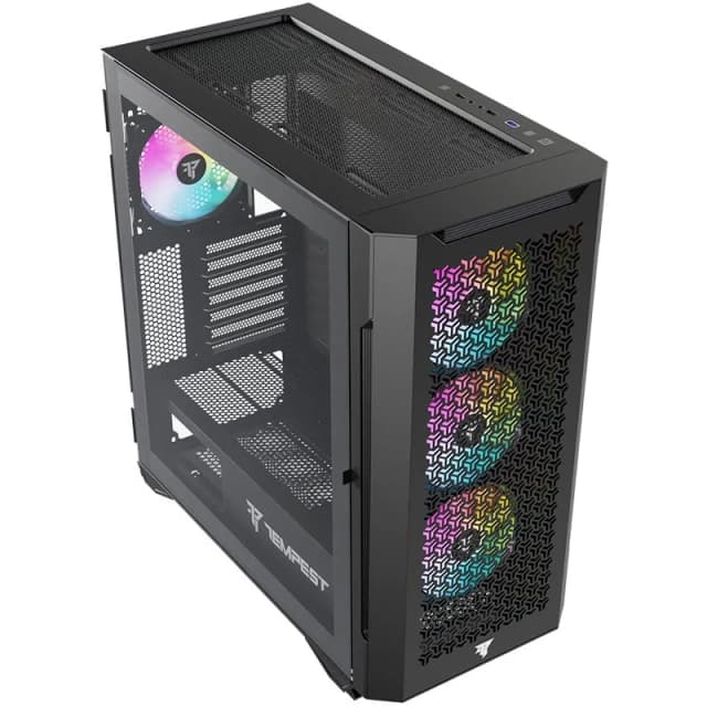 Detalle de Tempest Bastion ARGB ATX Negra con USB 3.0