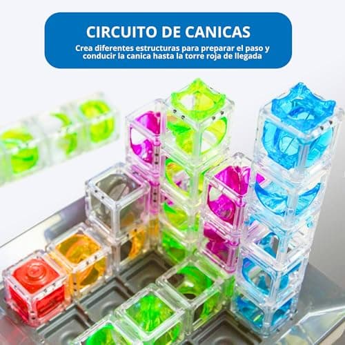 Detalle 2 de ThinkFun Gravity Maze: circuito de canicas con 60 desafíos (castellano) para niños desde 8 años