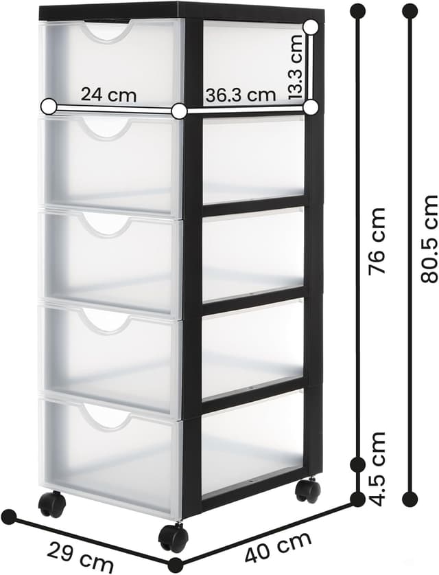 Detalle de Iris Ohyama DDDC-005 5 Schubladen 🗄