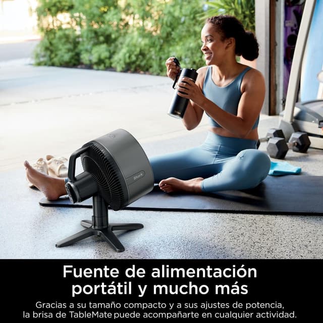 Detalle de Shark FlexBreeze TableMate Ventilador inalámbrico, 24h autonomía, FA150EU