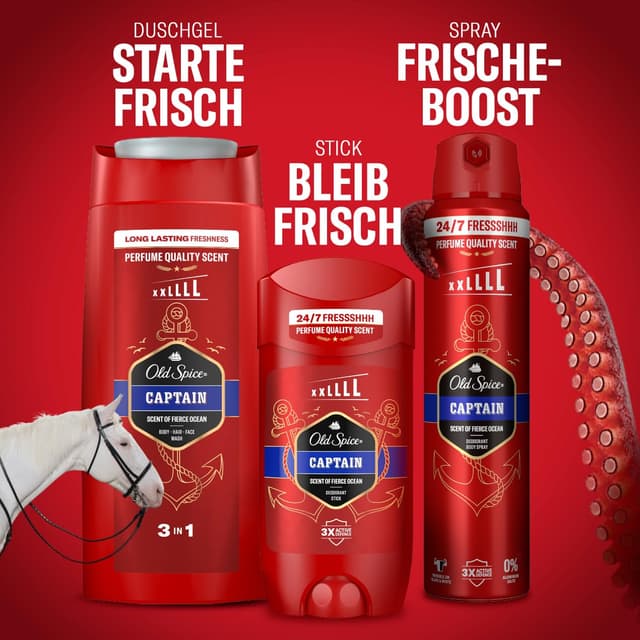 Thumbnail 6 de Old Spice Captain Deo-Spray für Männer (250 ml) – 24/7 Frische ohne Aluminiumsalze