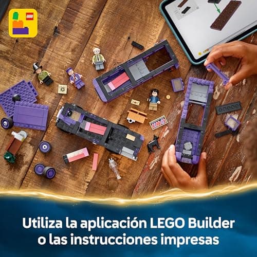 Detalle 2 de LEGO Harry Potter 76446 Aventura en el Autobús Noctámbulo con 5 minifiguras y accesorios