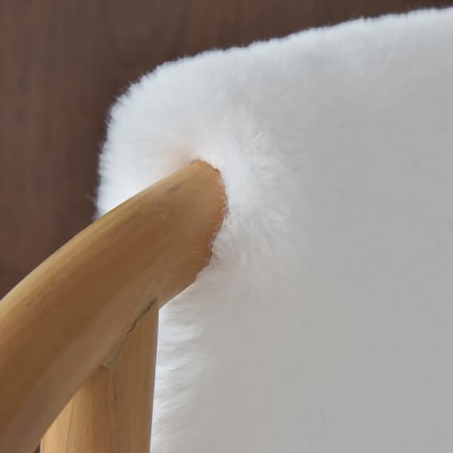 Thumbnail 4 de ORINOVA Rundteppich Flauschig Weiß 120 cm