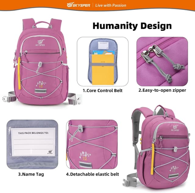 Detalle 2 de SKYSPER Kinderrucksack 600D Wandern 3-8