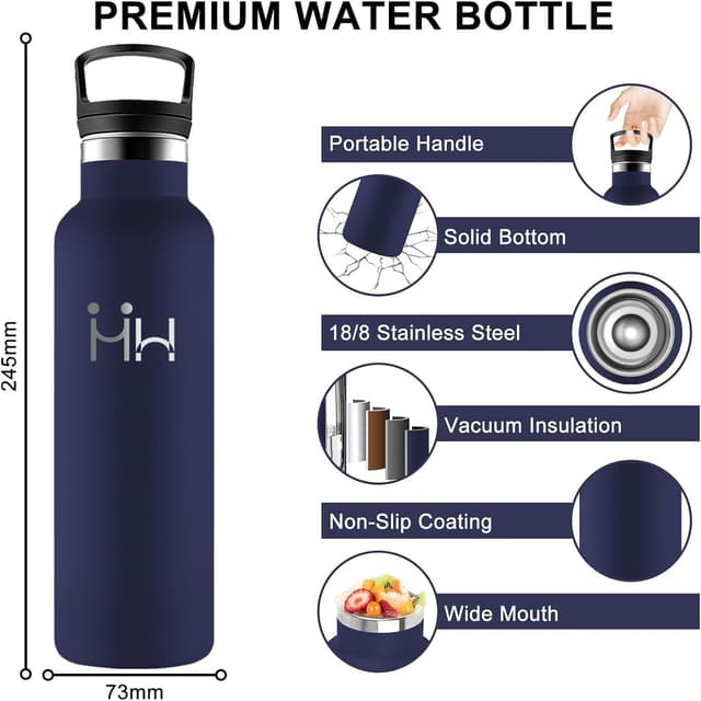 Thumbnail 1 de Botella Térmica Acero Inoxidable 500ml con Pajita 🚰