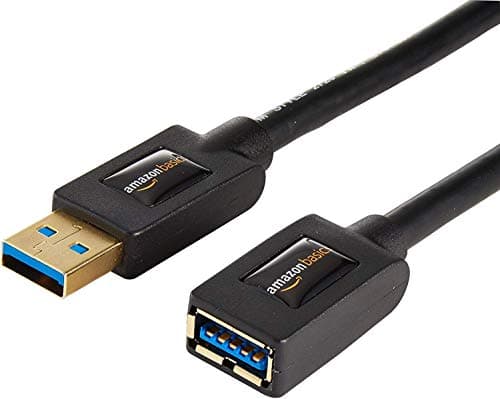 Detalle de Amazon Basics Cable alargador USB 3.0 1,8 m (2 unidades) 🖥